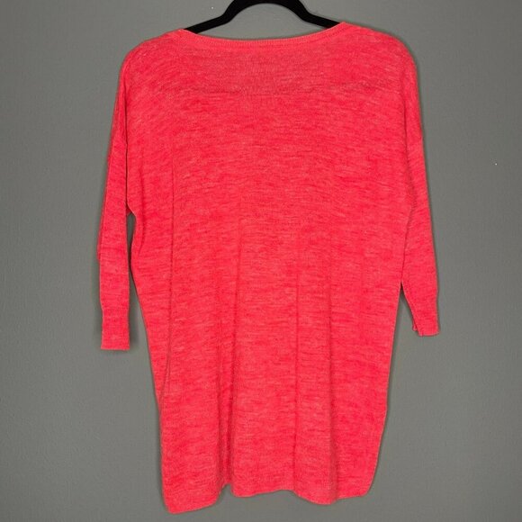 J. Crew Women's XS Alpaca Blend Red High Low Sweater Blouse - Picture 6 of 13